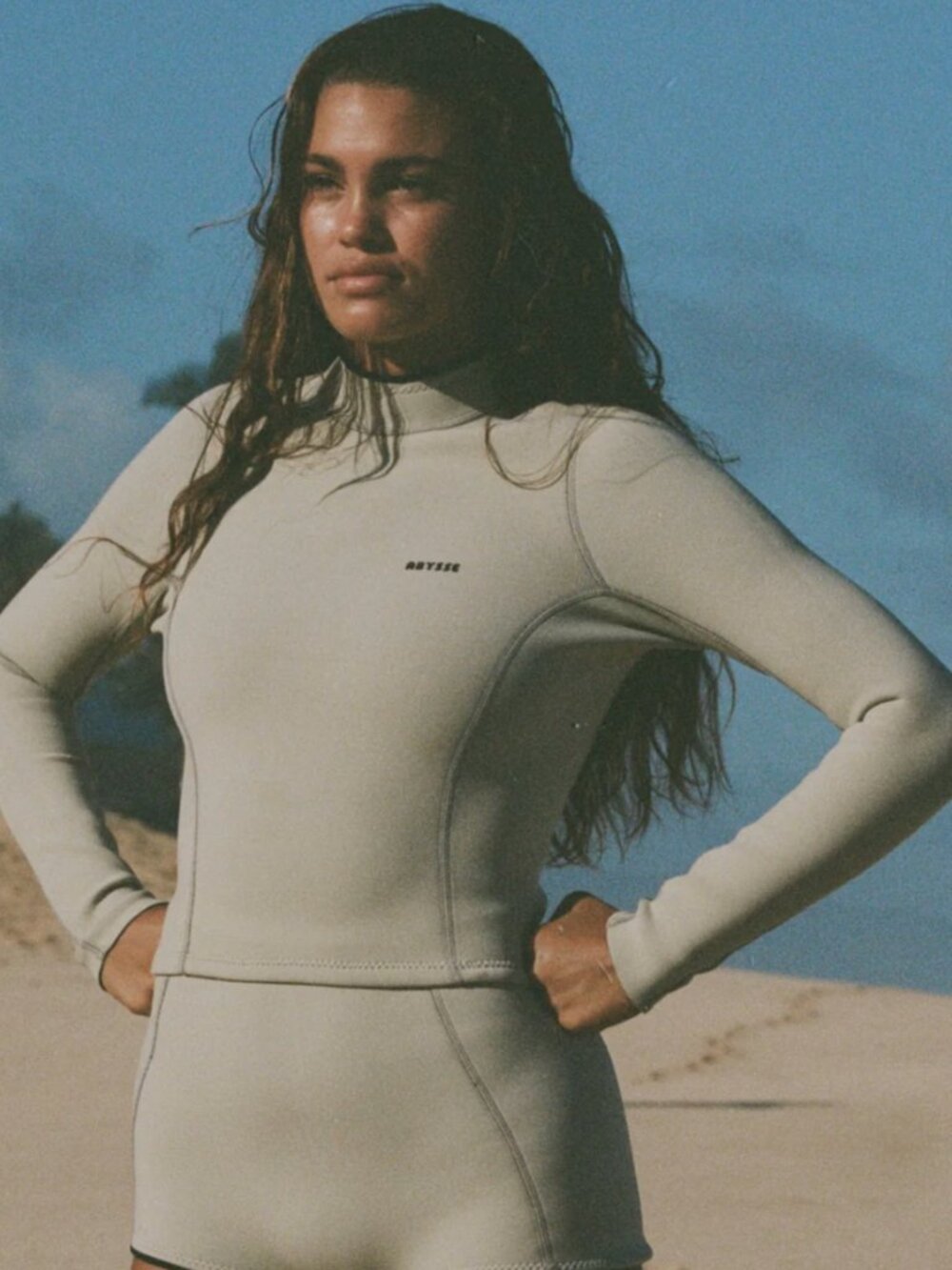 Abysse Pam Rash Guard - Pearl Grey 1.5mm